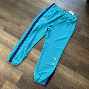NWT Jordan Engineered Charlotte Hornets Snap Track Pants Warm Up Sz 2XLT Basket